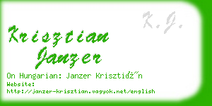 krisztian janzer business card